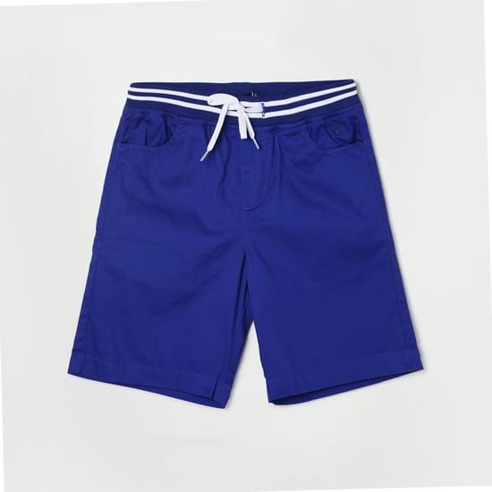 allen solly boys solid elasticated regular fit casual shorts
