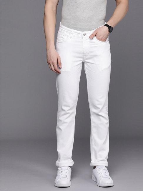 allen solly jeans white skinny fit jeans
