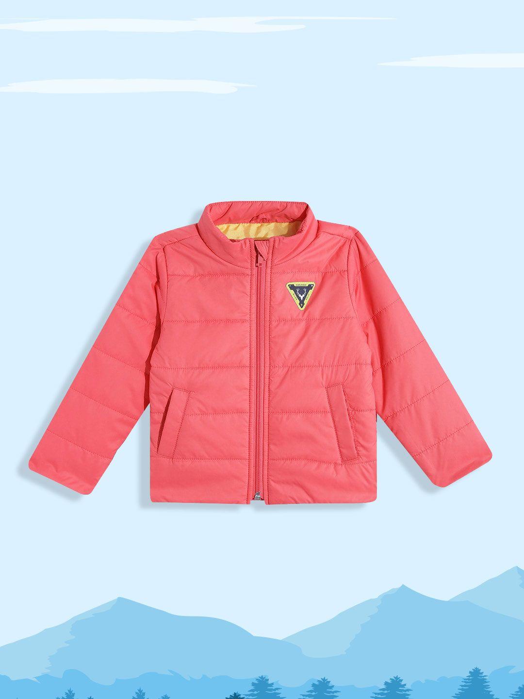 allen solly junior boys neon pink padded jacket