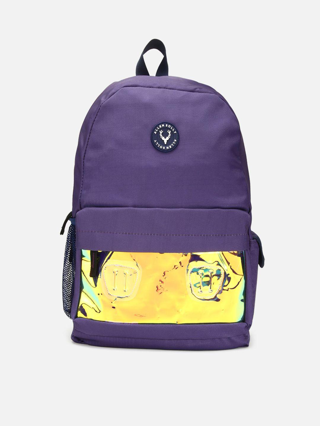 allen solly junior boys purple backpacks