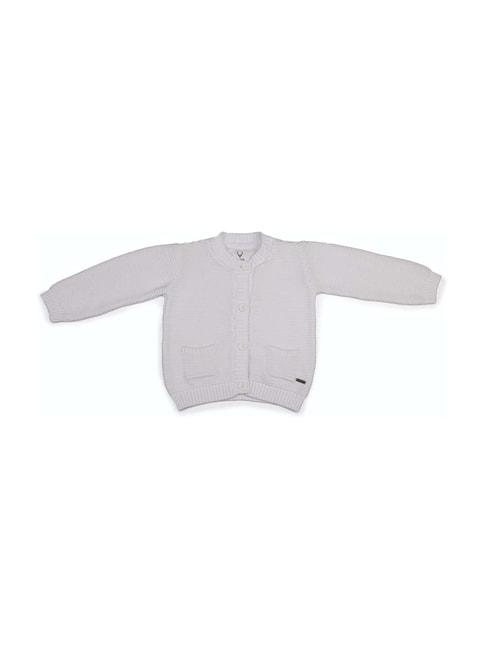 allen solly junior grey cotton self pattern sweater