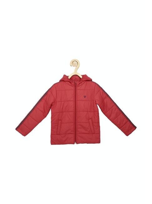 allen solly junior red quilted jacket