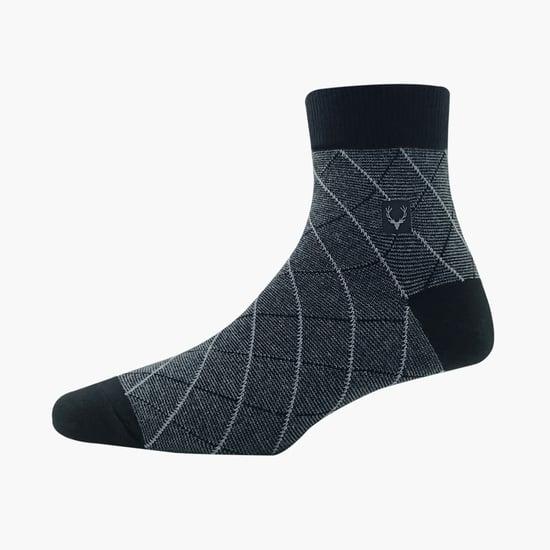 allen solly men checked ankle-length socks