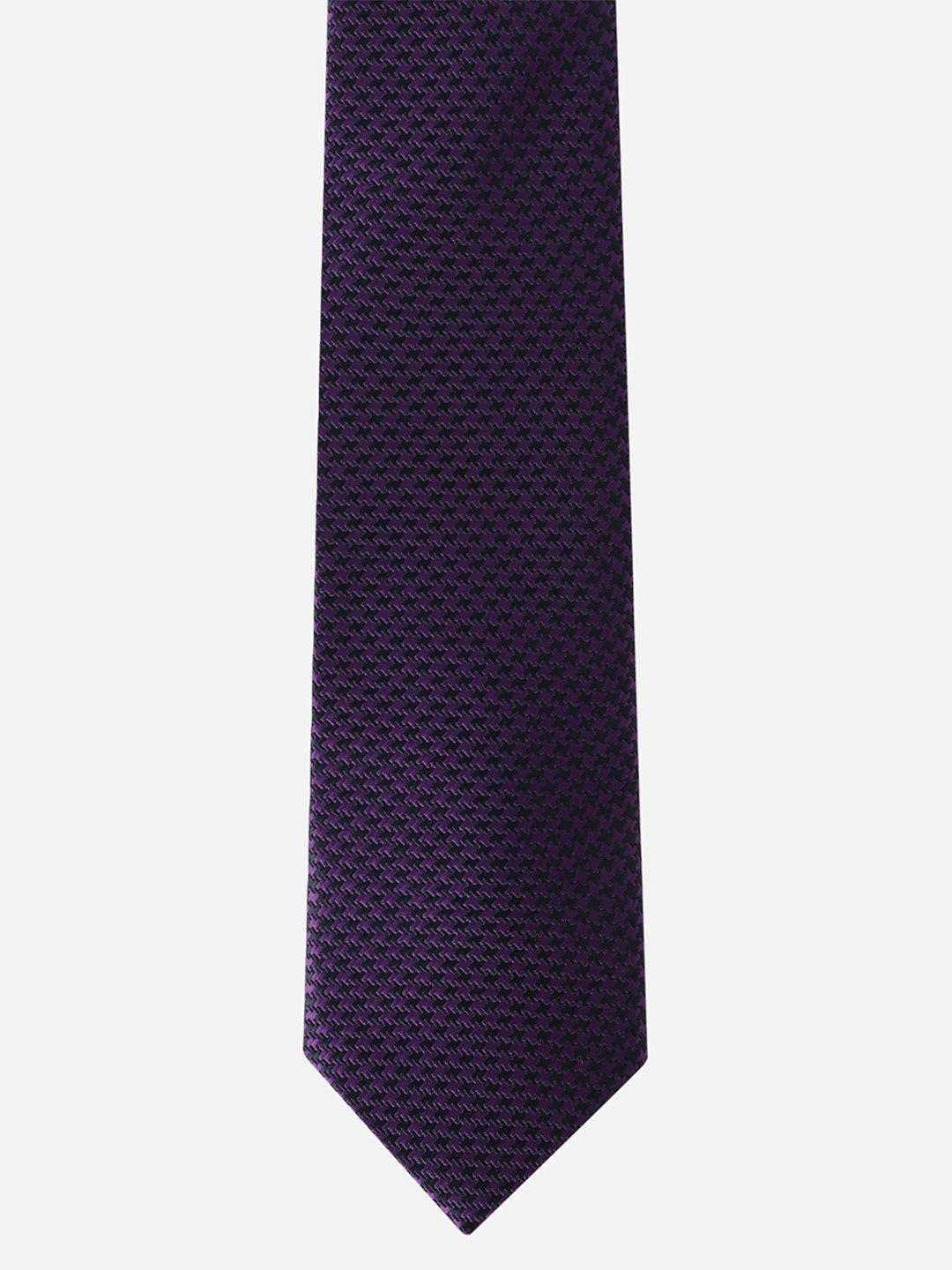 allen solly men geometric woven design skinny tie