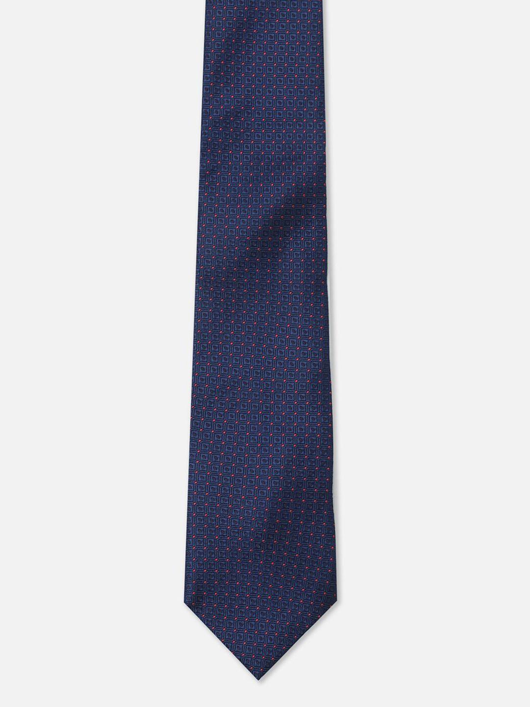 allen solly men woven design formal skinny tie