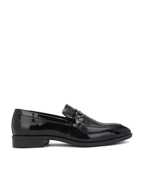 allen solly men's black formal loafers
