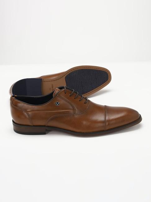 allen solly men's brown oxford shoes