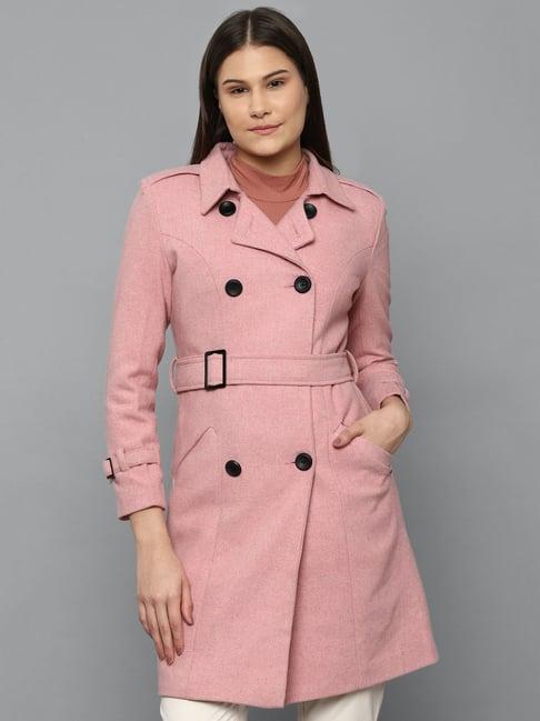 allen solly pink coat