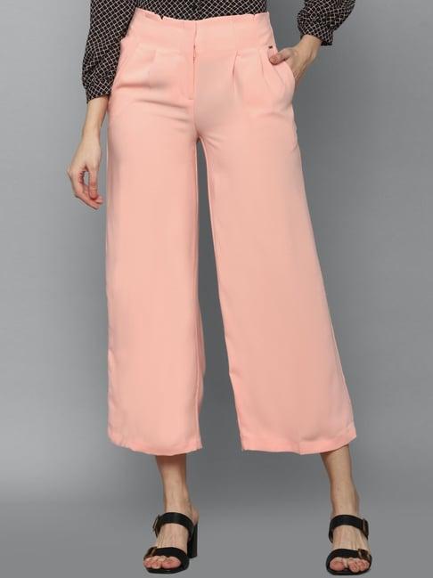 allen solly pink mid rise culottes