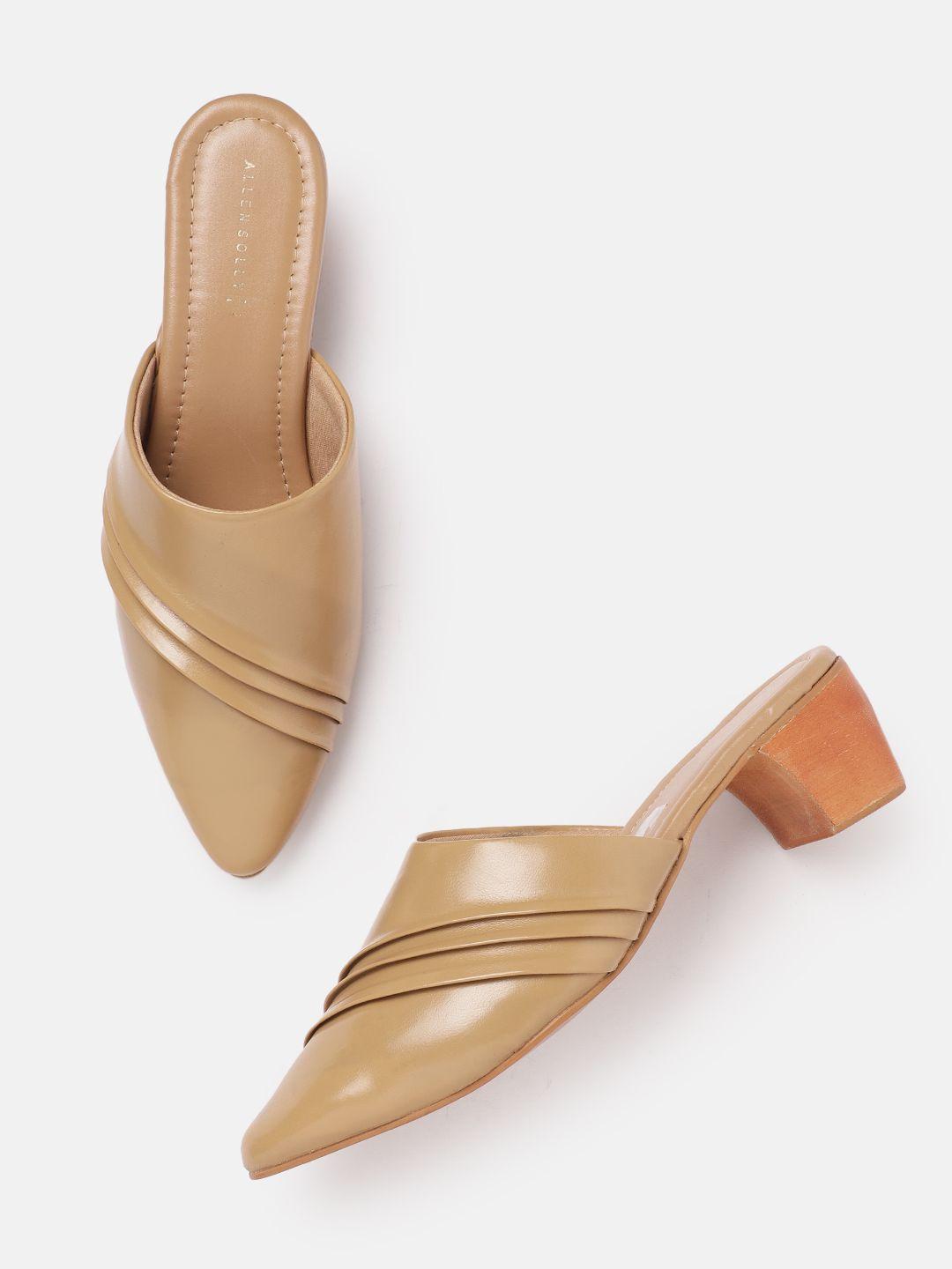 allen solly pleated detail mules