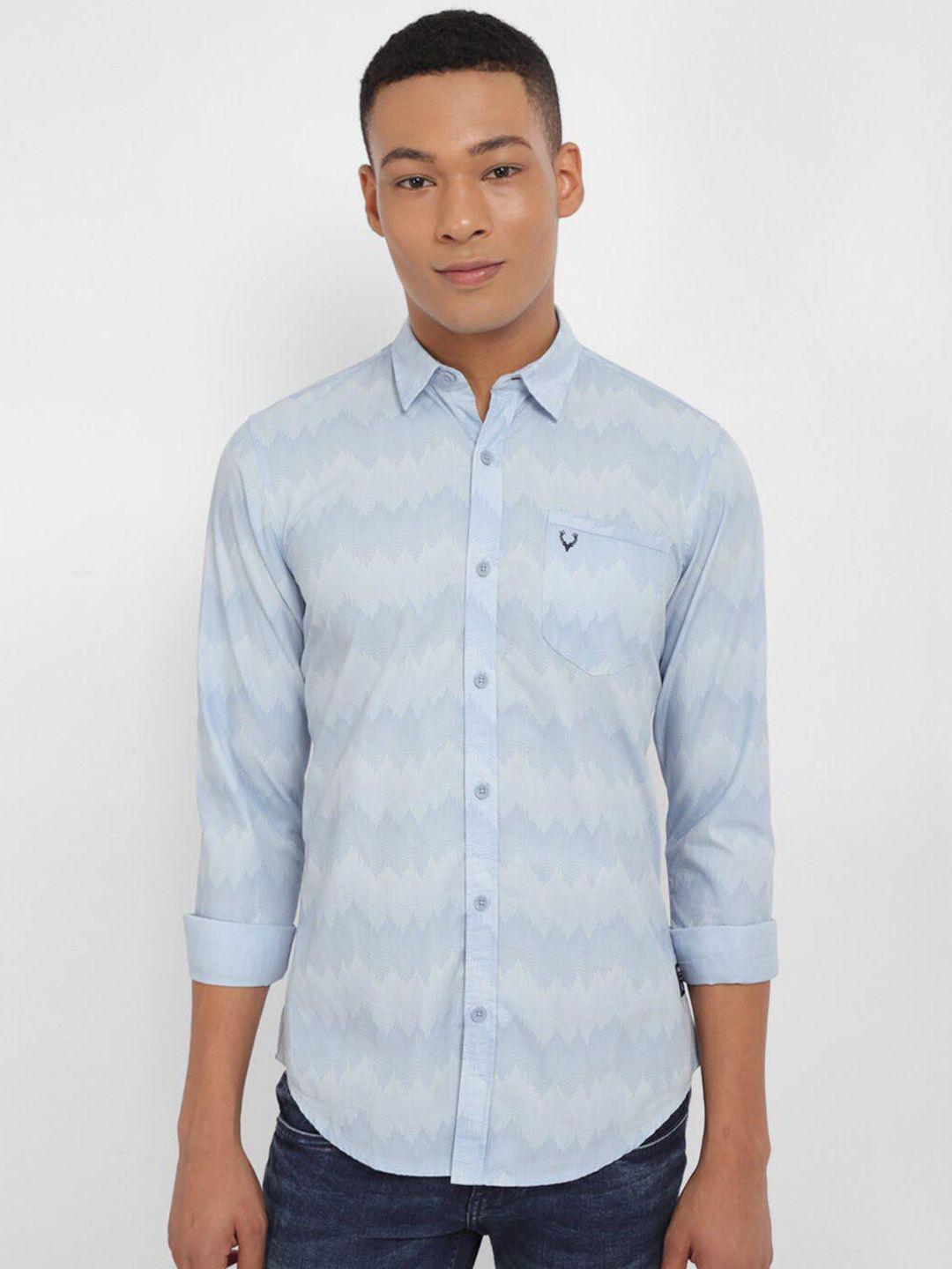 allen solly printed pure cotton casual shirt