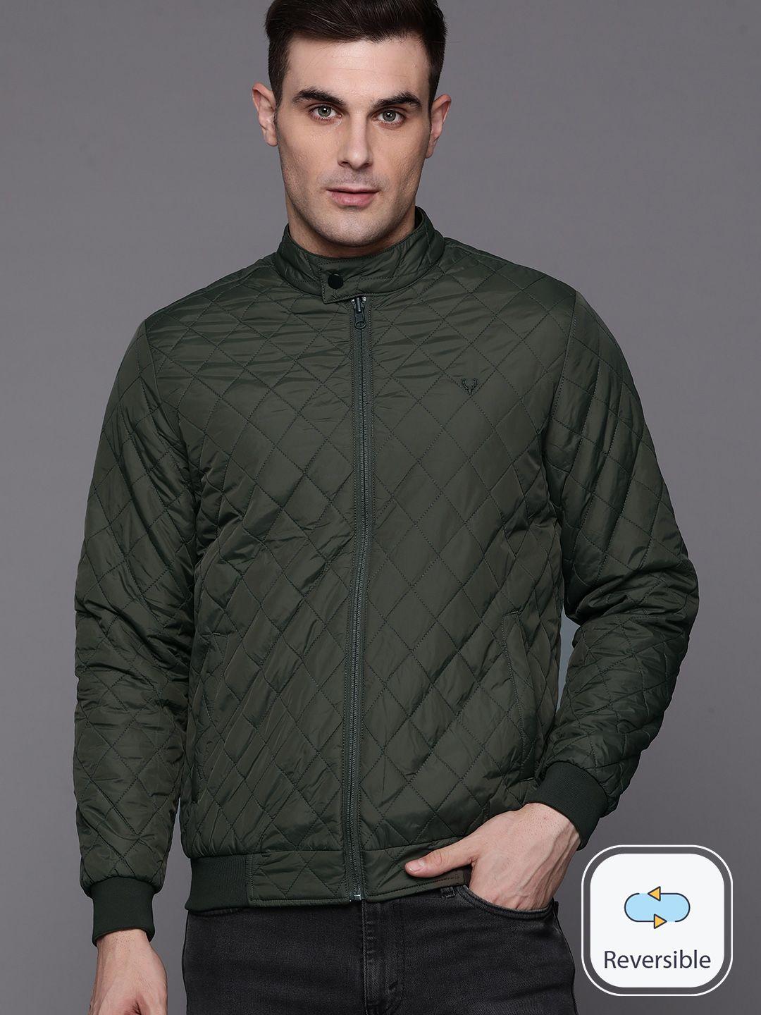 allen solly reversible quilted bomber jacket