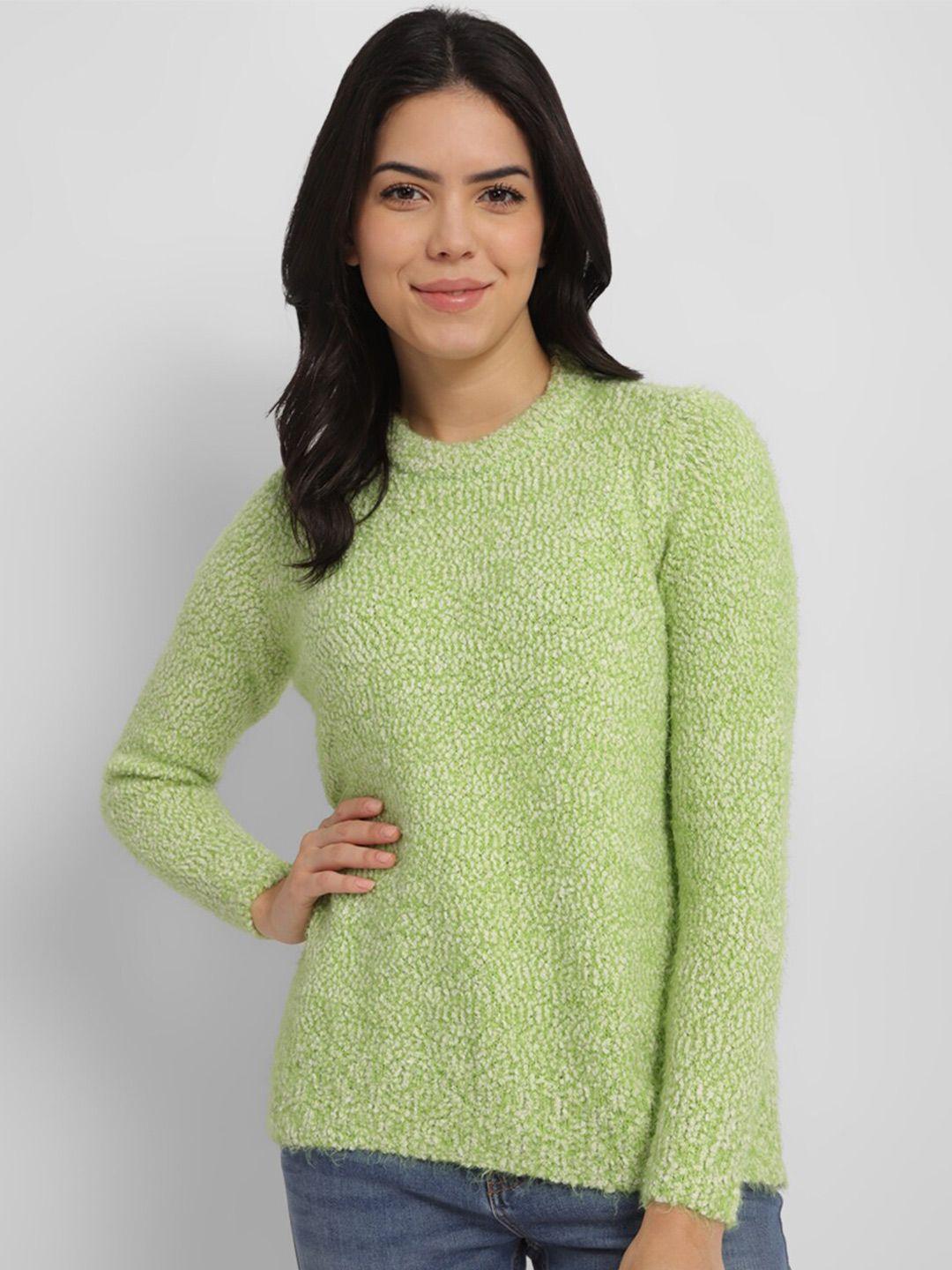 allen solly woman cable knit long sleeves pullover