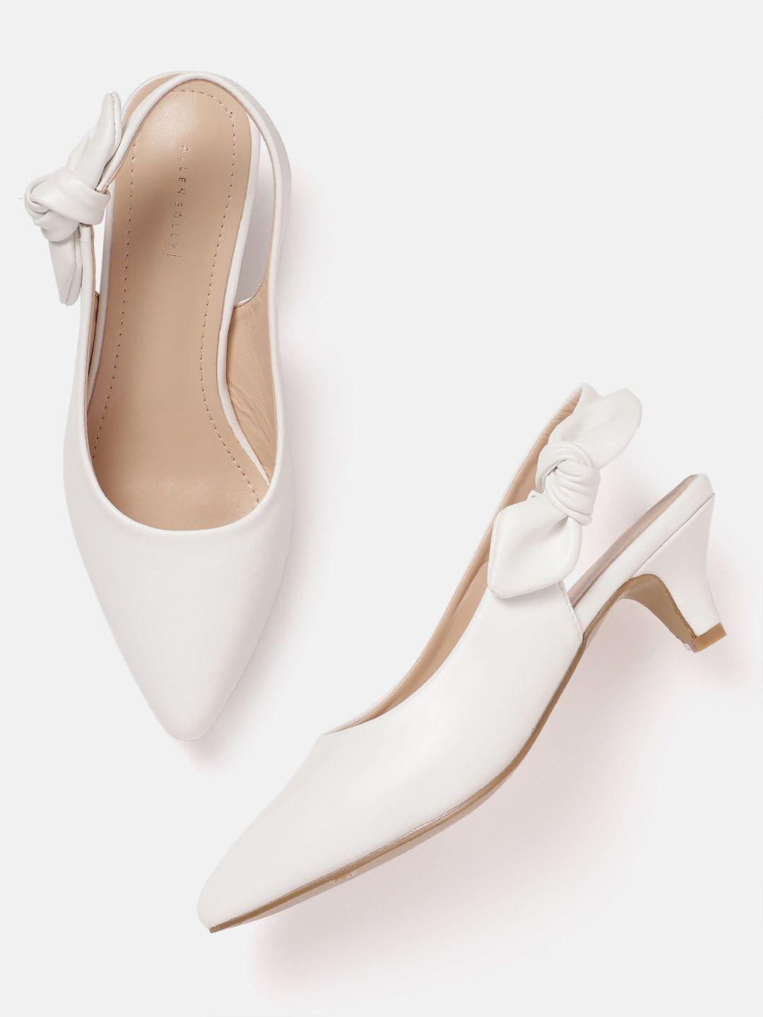 allen solly women pumps with bow detail