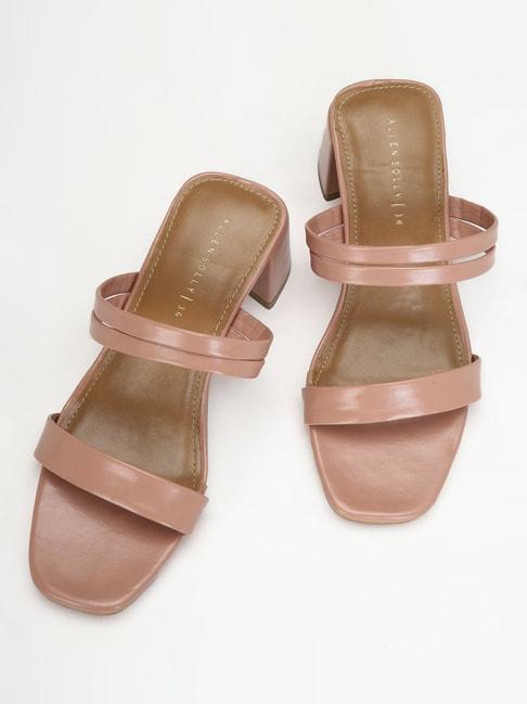 allen solly women's pink casual sandals