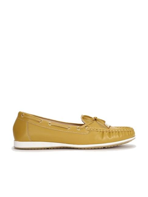 allen solly women's yellow boat shoes
