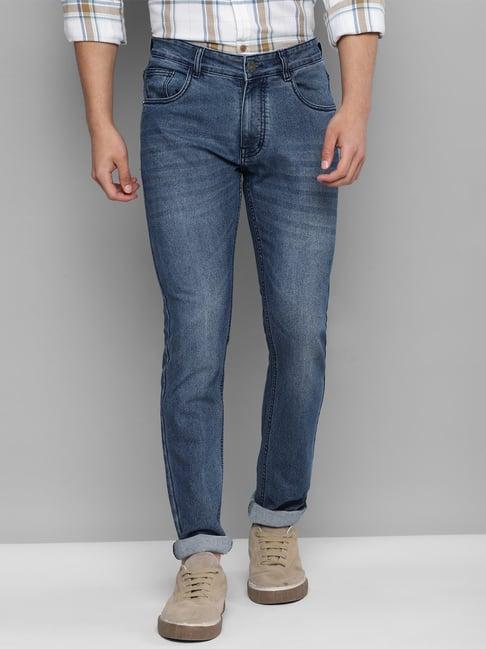 allen cooper blue regular fit jeans