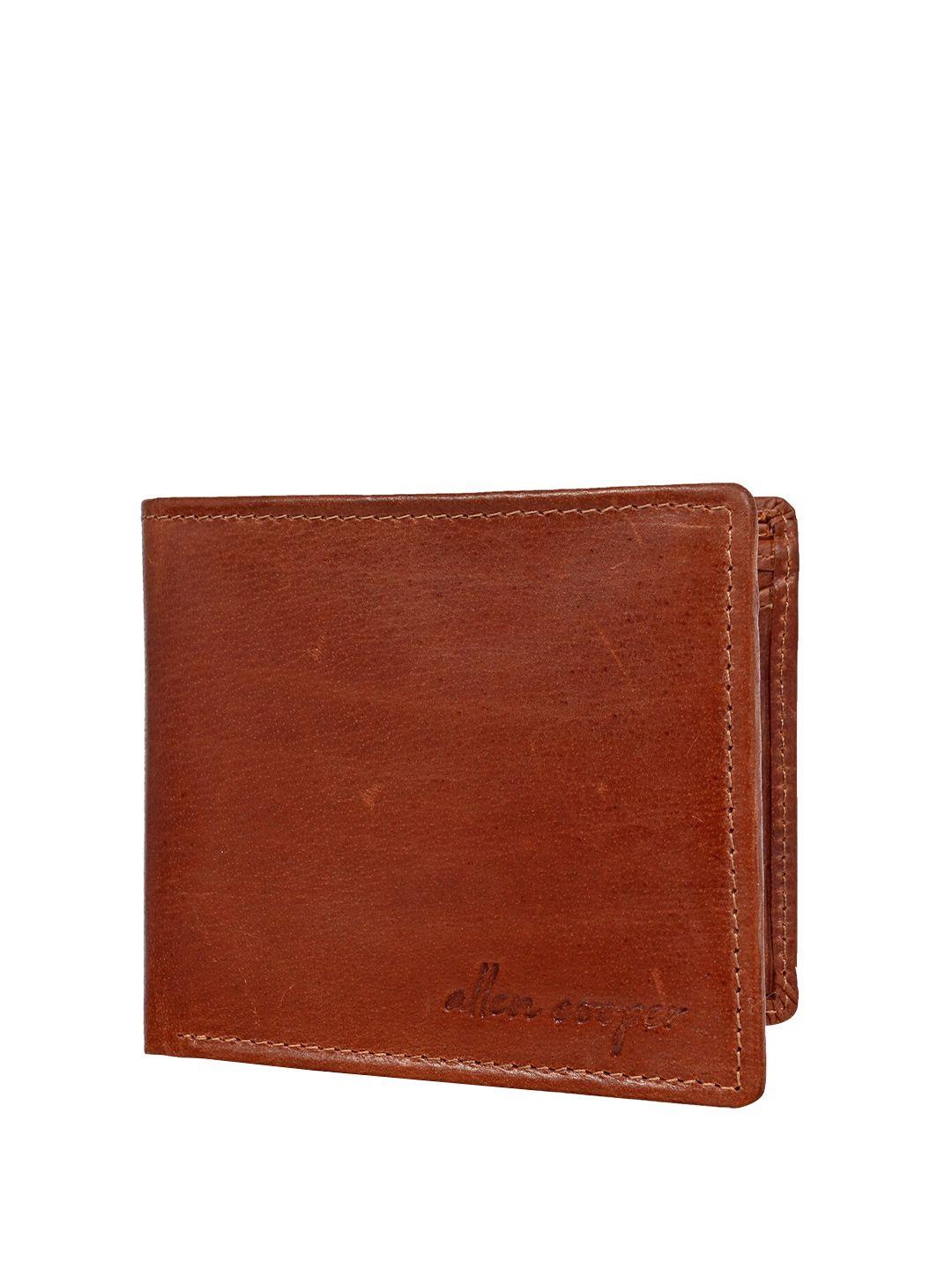 allen cooper leather two fold wallet