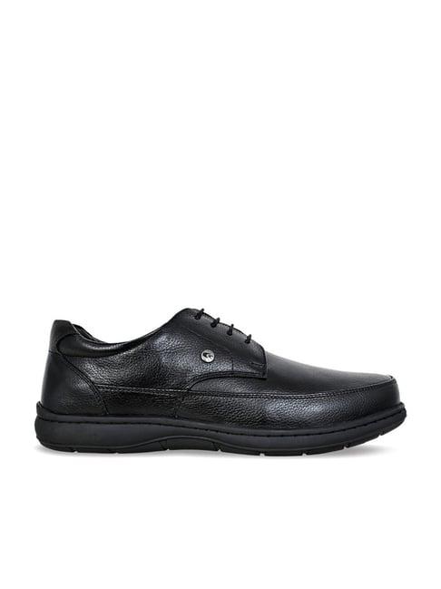 allen cooper men's black derby shoes