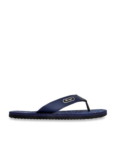 allen cooper men's blue flip flops