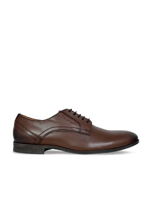 allen cooper men's brown derby shoes