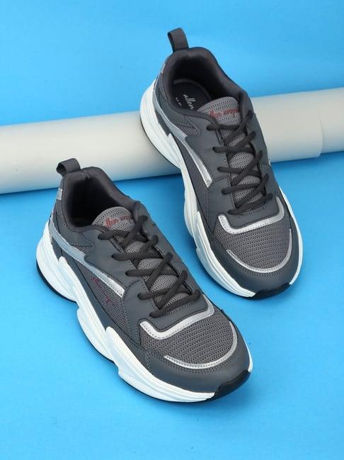 allen cooper men's grey running shoes