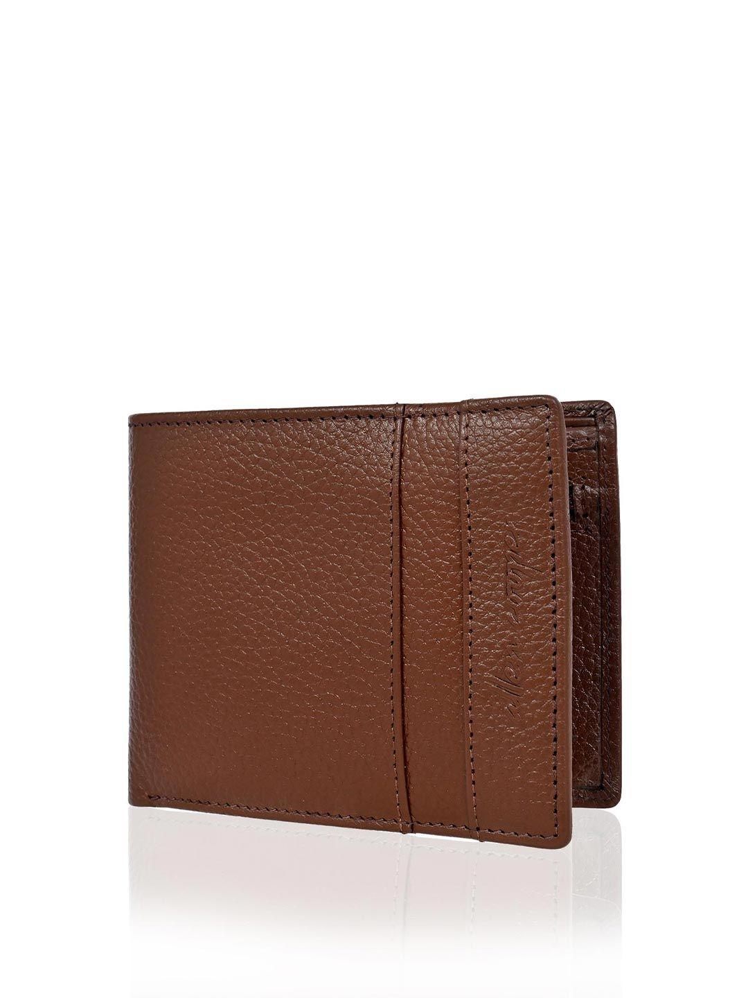 allen cooper men textured leather two fold wallet