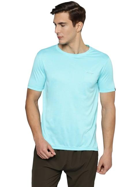 allen cooper white regular fit self pattern t-shirts