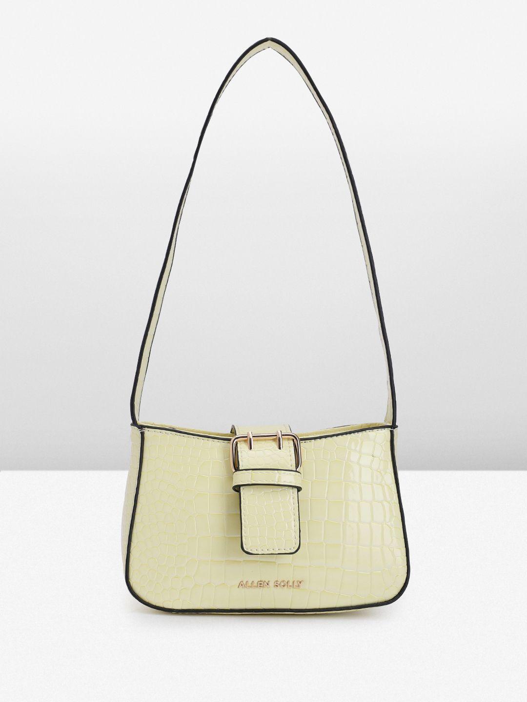 allen solly animal textured structured mini shoulder bag