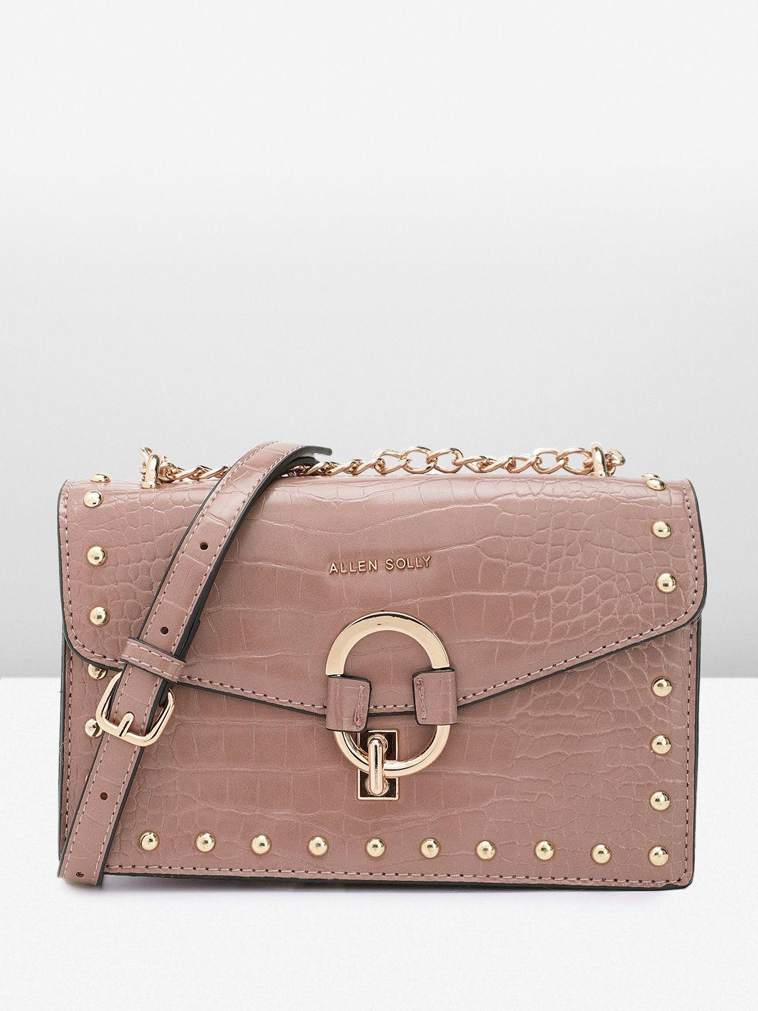 allen solly animal textured structured sling bag