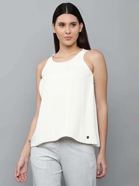 allen solly beige regular fit top