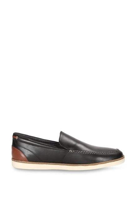 allen solly black & brown loafers