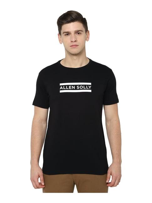 allen solly black crew t-shirt