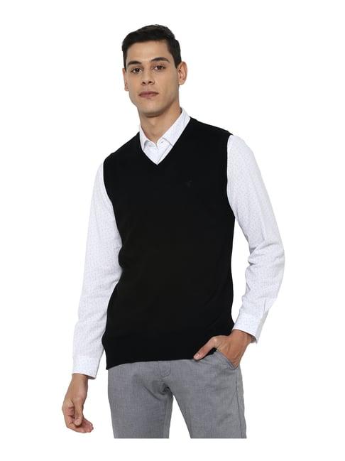 allen solly black regular fit sweater