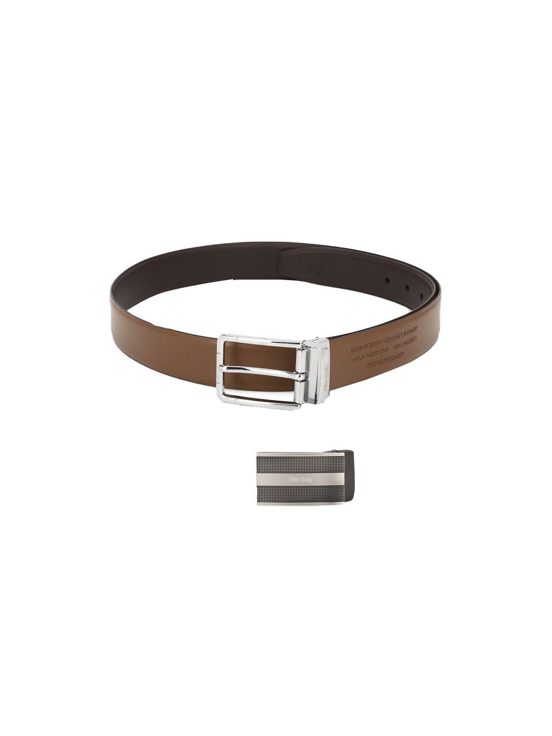 allen solly black reversible belt with buckle