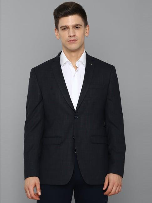 allen solly black slim fit blazers