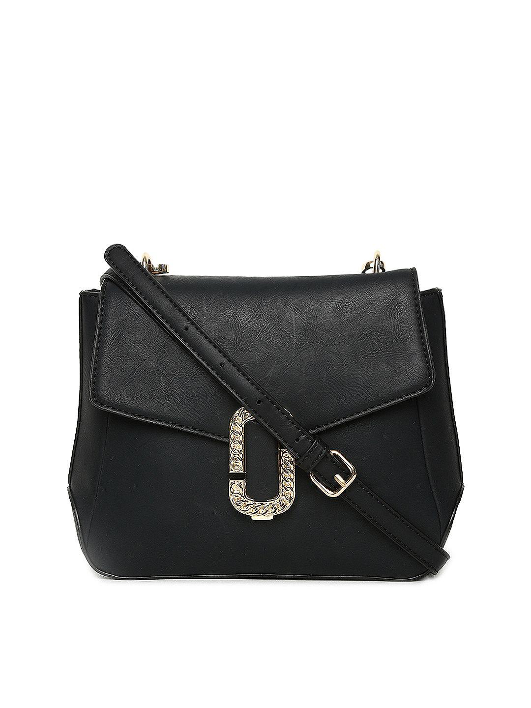 allen solly black solid sling bag