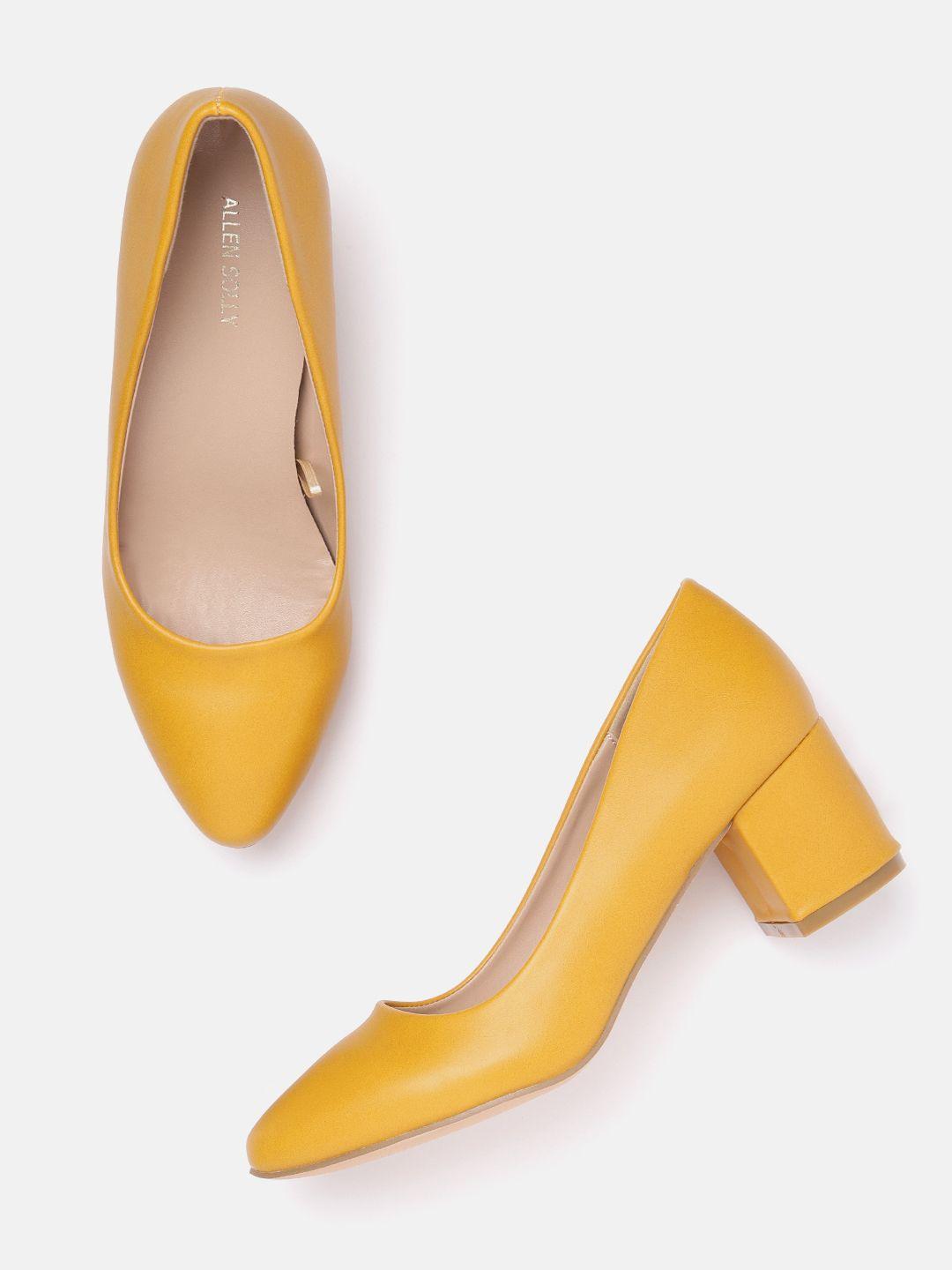 allen solly block heel pumps