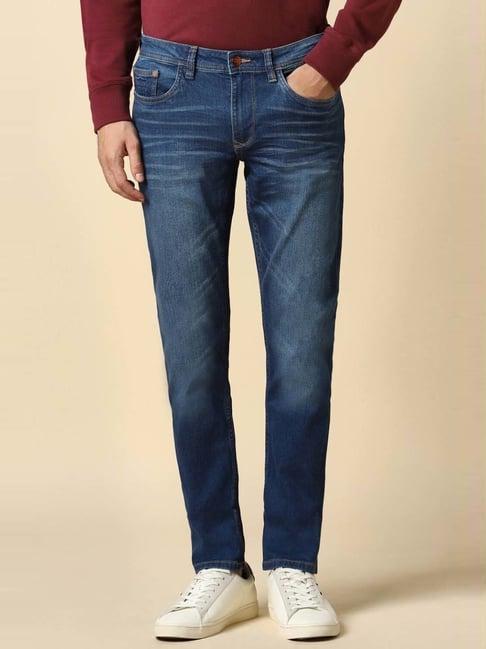 allen solly blue skinny fit jeans