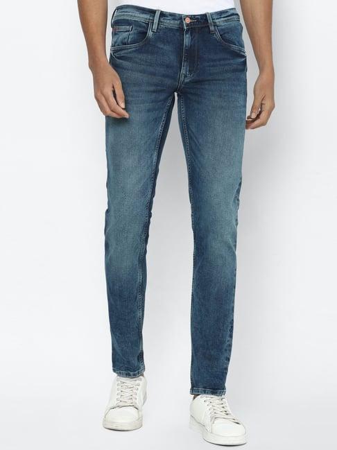 allen solly blue skinny fit jeans