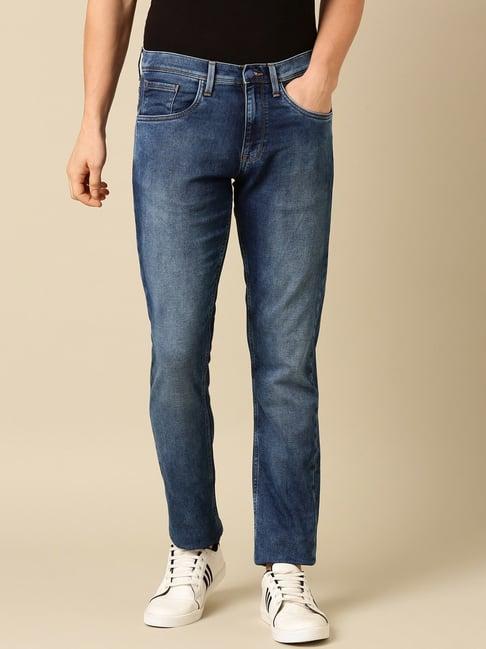 allen solly blue slim fit jeans