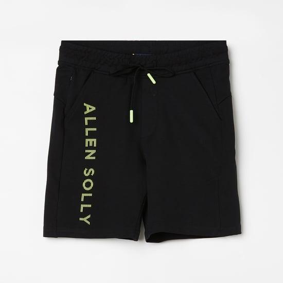 allen solly boys brand print regular fit shorts