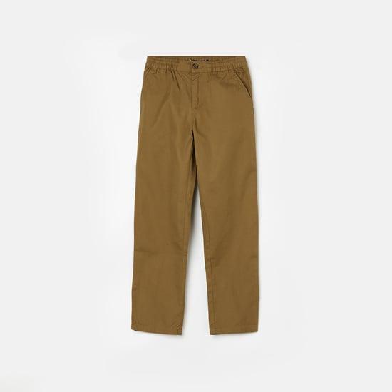 allen solly boys elasticated slim fit trousers