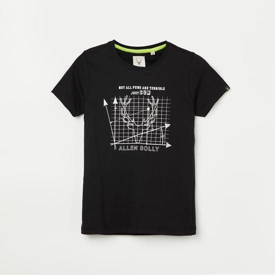 allen solly boys graphic printed t-shirt