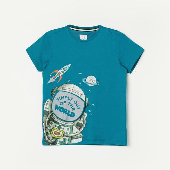 allen solly boys graphic printed t-shirt