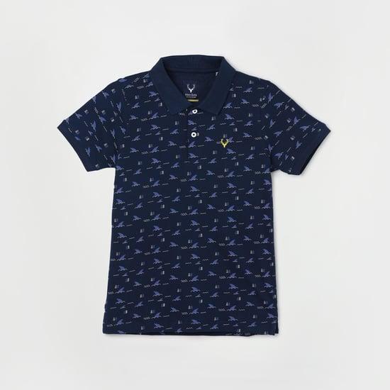 allen solly boys printed polo t-shirt