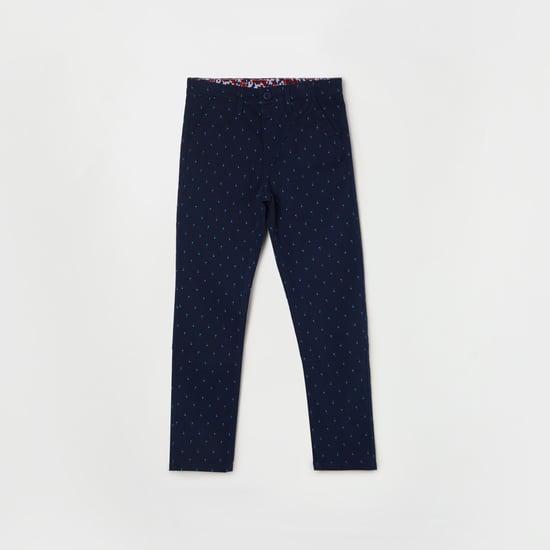 allen solly boys printed trousers