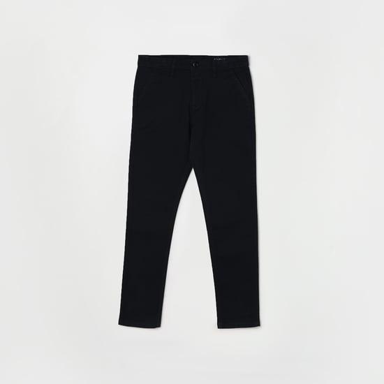 allen solly boys slim fit casual trousers
