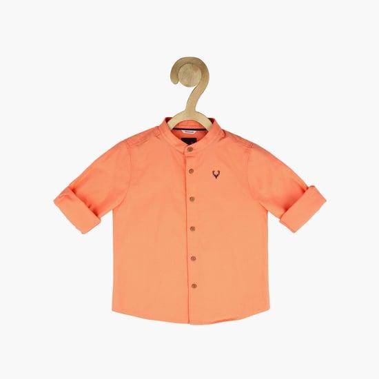 allen solly boys solid casual shirt