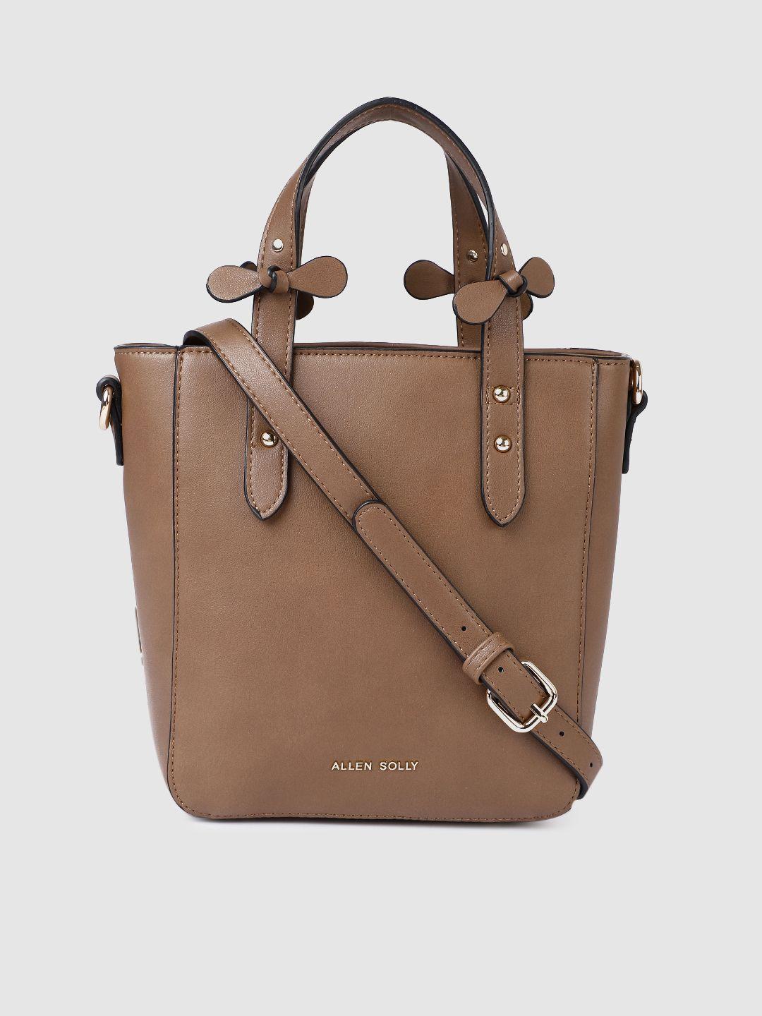 allen solly brown solid sling bag